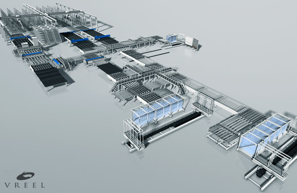 Huge window production line